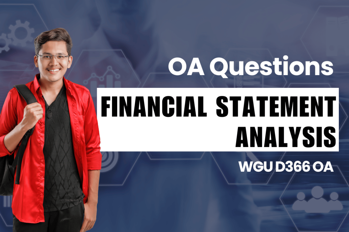 WGU D366 OA Questions and Answers