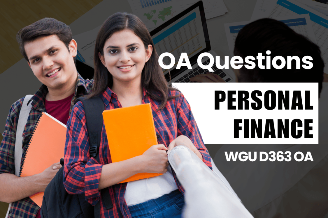 WGU D363 OA Questions and Answers