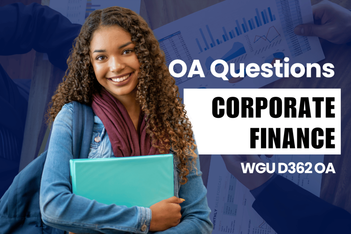 WGU D362 OA Questions and Answers