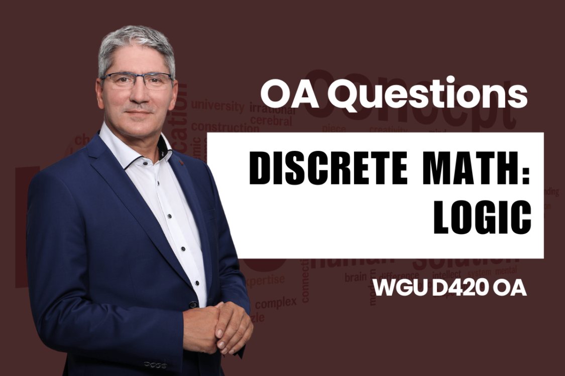 WGU D420 OA Questions and Answers