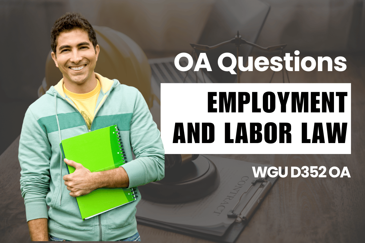 250 WGU D352 OA Questions and Answers