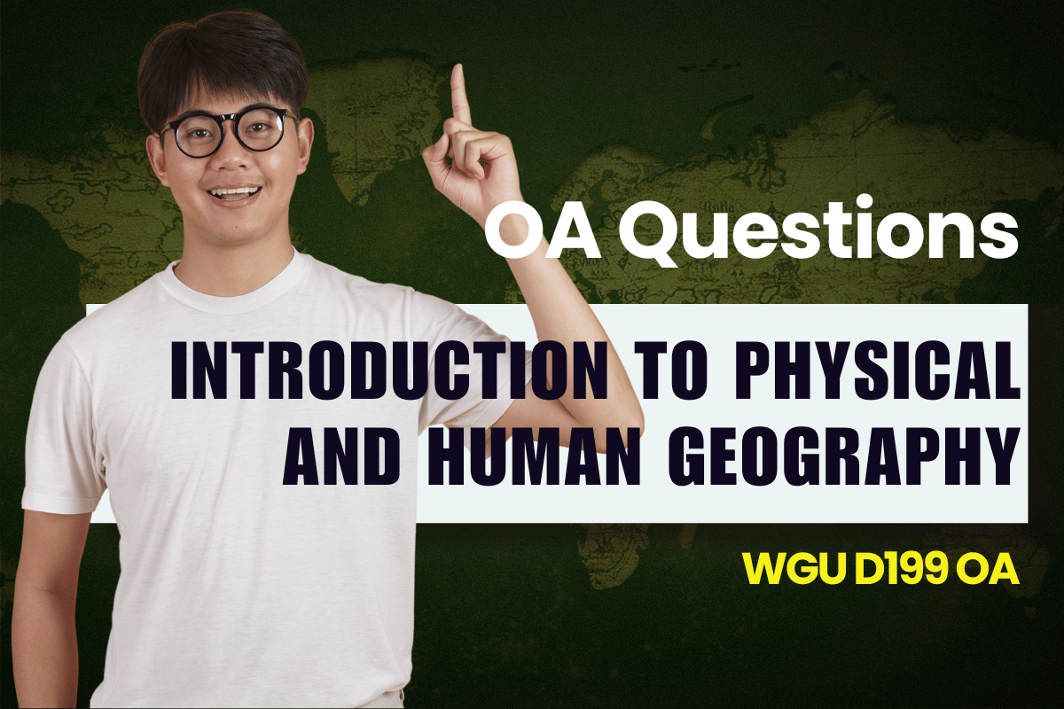 250 WGU D199 OA Questions and Answers