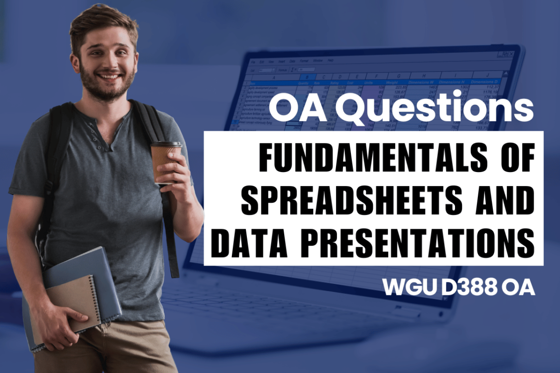 WGU D388 OA Questions and Answers