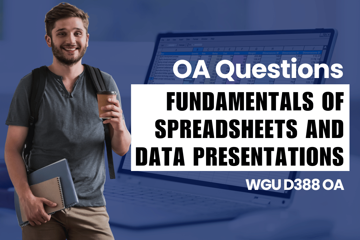 250 WGU D388 OA Questions and Answers