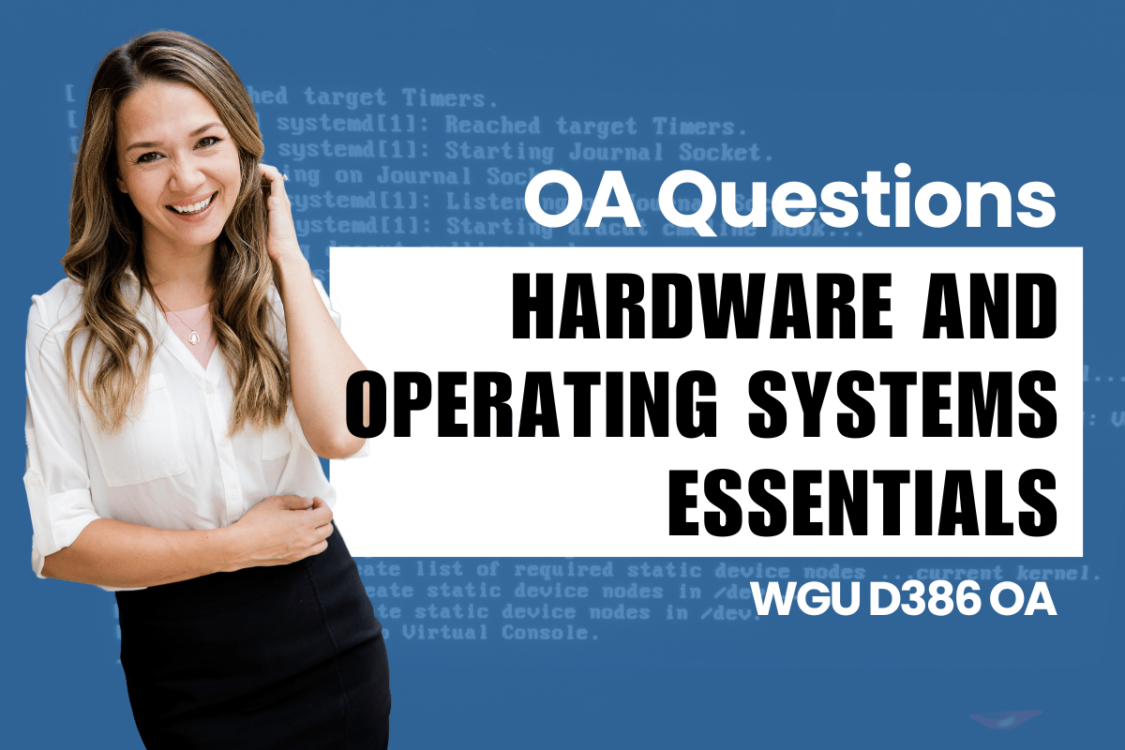 WGU D386 OA Questions and Answers