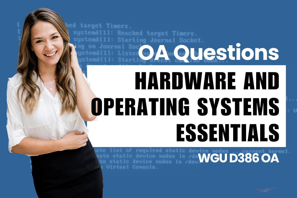 250 WGU D386 OA Questions and Answers
