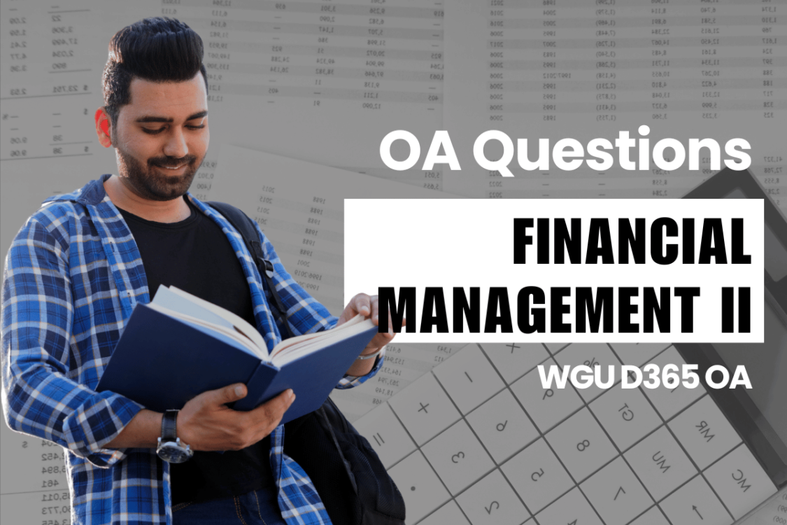 WGU D365 OA Questions and Answers