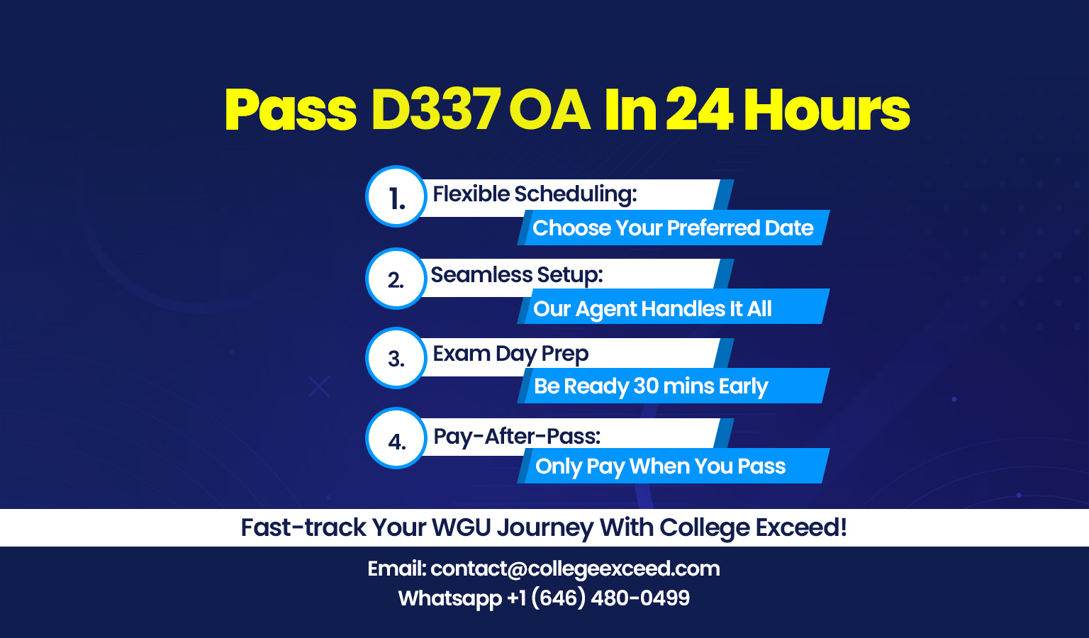 WGU D337 OA Questions and Answers