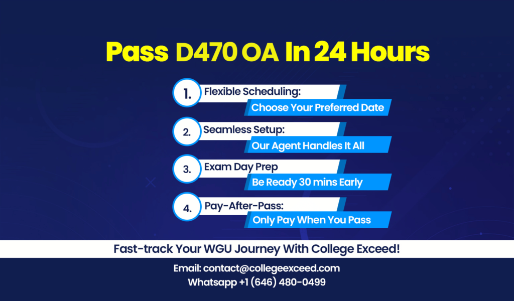 WGU D470 OA Questions and Answers