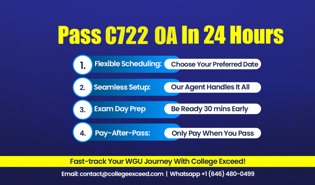WGU C722 OA Questions and Answers