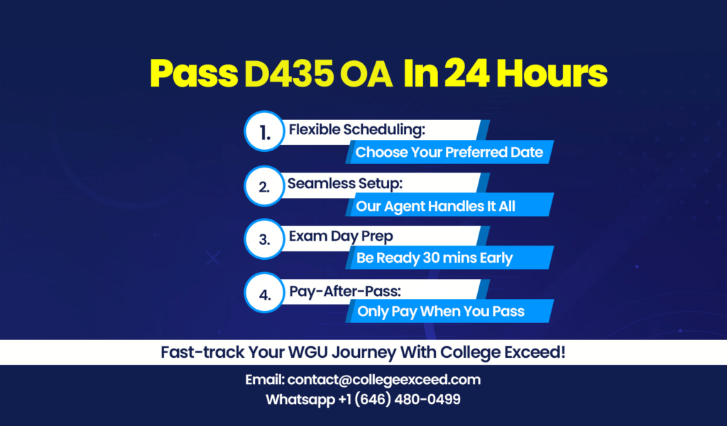 WGU D435 OA Questions and Answers